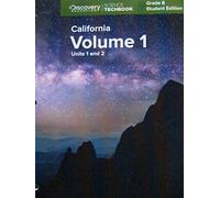 Discovery Education Science Techbook Grade 8 Volume 1 Units 1 & 2 Student Edition