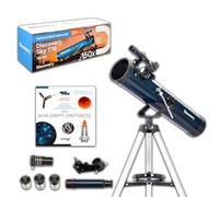 Ligero Telescopio Refractor Educativo Discovery Sky T76 De 76 mm para Niños con Accesorios y Libro En Italiano