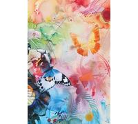 Discreet Password Book with A-Z Tabs - Secure Internet Password Organizer | Floral Prints With Butterflies | Alphabetical Logbook for Usernames, Logins & Notes