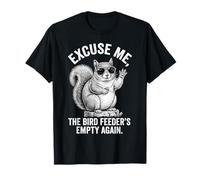 Disculpe, la Divertida Ardilla Emty Again de The Bird Feeder Camiseta