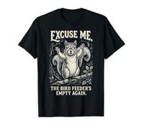 Disculpe, la Divertida Ardilla Emty Again de The Bird Feeder Camiseta