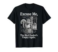 Disculpe, la Divertida Ardilla Emty Again de The Bird Feeder Camiseta