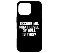 Discúlpeme, What Level Of Hell Is This? Camiseta divertida Carcasa para iPhone 16 Pro