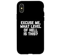 Discúlpeme, What Level Of Hell Is This? Camiseta divertida Carcasa para iPhone X/XS