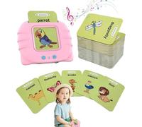 Discurso de bolsillo, actividades para ayudar a los niños a hablar - Juguetes portátiles para niños pequeños, tarjetas flash parlantes | Dispositivo de educación temprana con tarjeta ajustable