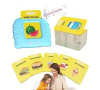 Discurso de bolsillo para niños de 2 años, tarjetas flash parlantes para niños pequeños | Juguetes portátiles inteligentes para niños, tarjetas flash parlantes - Dispositivo de educación temprana con