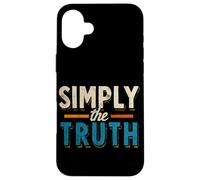 Discurso Divertido de Simplemente la Verdad para Adultos y niños Carcasa para iPhone 16 Plus