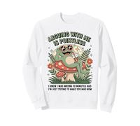 Discutir Conmigo no Tiene Sentido Sabía Que Estaba Equivocado Rana Sudadera