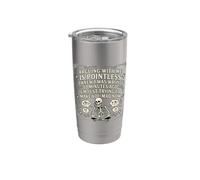 Discutir conmigo no tiene sentido, y te vuelve loco diciendo divertido Vaso térmico de acero inoxidable de doble pared
