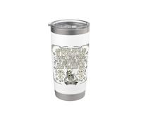 Discutir conmigo no tiene sentido, y te vuelve loco diciendo divertido Vaso térmico de acero inoxidable de doble pared