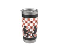 Discutir estrategias de ajedrez sobre el tablero Vaso térmico de acero inoxidable de doble pared