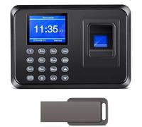 Diseleri Máquina Fichar Empleados, Reloj Fichar Empleados, Fichar Empleados, Registrador de Cheques del Empleado con 8G Memoria Flash, LCD Pantalla, Sistema Española (No se Requiere Internet)