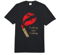 Diseñ Sexy con Texto en inglés «I Wake up to Makeup» Comfort Colors Adult Heavyweight T-Shirt