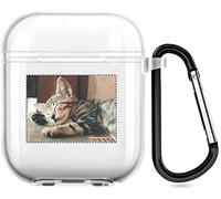 Diseña tu propia funda para Airpods con foto y texto personalizados, cubierta de TPU suave personalizada compatible con la funda Airpod de 1ª y 2ª generación (transparente)