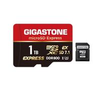 【Diseñada para Switch 2】 GIGASTONE 1TB microSD Express R/W 800/650MB/s Tarjeta de Memoria SDXC SD 2.0 3.0 5.0 7.1 UHS-I UHS-II, Cámara de Acción Dron, V30 Adaptador SD【5 Años Recuperación de Datos】