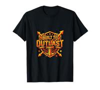 Diseñado para durar más Que el Atrevido diseño de motivación de Resistencia Camiseta