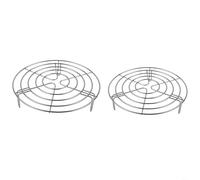 Diseñado para evitar que se pegue y raye, este estante funciona bien con delicadas superficies antiadherentes de utensilios de cocina (A)