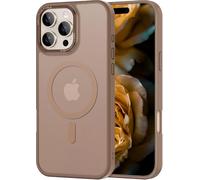 Diseñado para iPhone 16 Pro Max con funda Aerospace-Grade Aluminum Lens Guard, Protección militar contra caídas Diseño delgado translúcido mate con cubierta anti-huellas 6.9" Oro del desierto
