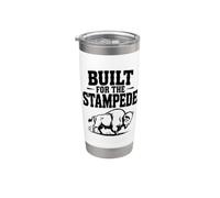 Diseñado para los amantes de la estampida Buffalo Vaso térmico de acero inoxidable de doble pared
