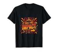 Diseñado para un diseño de energía motivación audaz de Impacto Camiseta