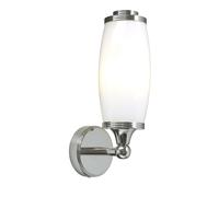 Diseñador Baño Luminaria Con LED de Latón Cristal IP44 en Cromo Nouveau Aplique
