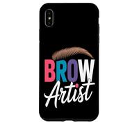 Diseñador de cejas colorido artista de cejas Carcasa para iPhone XS Max