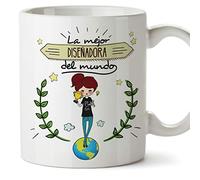 Diseñadora Tazas Originales de café y Desayuno para Regalar a Trabajadores Profesionales - La Mejor Diseñadora del Mundo - Cerámica 350 ml