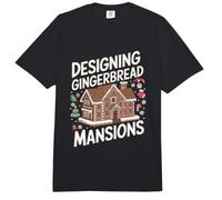 Diseñando Mansión de Pan de Jengibre - Arquitecto Navidad Comfort Colors Adult Heavyweight T-Shirt