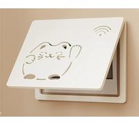 Diseño Abatible Tapa para Cuadro Eléctrico, Plástico Cubre Cuadro Eléctrico con Tallado Hueco para Decoración del Hogar, Proteger Interruptor Principal y Pared Decorativa(B,50 x 40 CM)