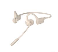 Diseño abierto amigable con los oídos de auriculares que promueve la conciencia mientras disfrutas de música o llamadas (blanquecino)