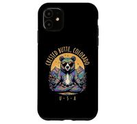 Diseño Abstracto de Yoga Zen Bear Chill de Crested Butte CO Carcasa para iPhone 11