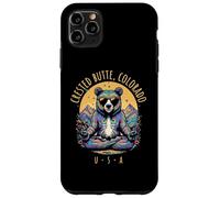 Diseño Abstracto de Yoga Zen Bear Chill de Crested Butte CO Carcasa para iPhone 11 Pro MAX