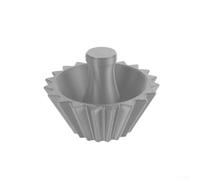 Diseño acanalado para asistente de papel de filtro para café para todos los métodos de preparación (gris)