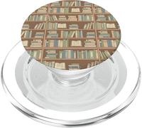 Diseño Acogedor de la Sala de Lectura del Amante de los Libros de la Biblioteca PopSockets PopGrip para MagSafe