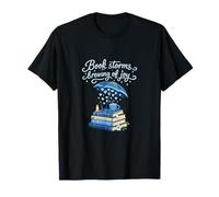 Diseño Acogedor para Amantes de los Libros Brewing of Joy de Book Storms Camiseta