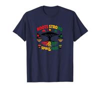 Diseño afrorasta de Roots Strong Spirit Free Conscious Living Camiseta