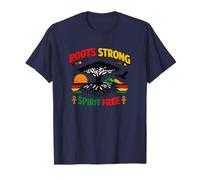 Diseño afrorasta de Roots Strong Spirit Free Conscious Living Camiseta