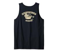 Diseño Alien Camping Sierra Cup Vintage en la Espalda Camiseta sin Mangas