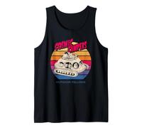 Diseño Alien UFO Road Trip Vintage en la Espalda Camiseta sin Mangas