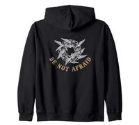 Diseño Angelcore Be Not Afraid Sudadera con Capucha