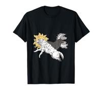 Diseño animal Yin Yang de Sun and Moon Wolves Balance Spirit Camiseta