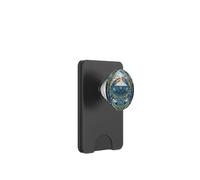 Diseño Art Nouveau Blue Crab Sea Life PopSockets PopWallet para MagSafe