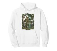Diseño Art Nouveau de Bigfoot Alien Cosmic Forest Spirit Sudadera con Capucha