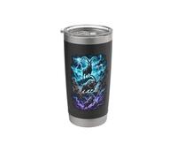 Diseño artístico alpino de rayo de cabra Vaso térmico de acero inoxidable de doble pared