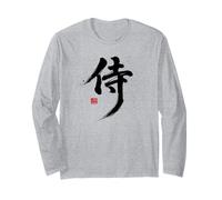 Diseño artístico con Pincel Kanji samurái japonés #2 Manga Larga