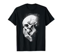 Diseño artístico de Calavera con diseño de Arte rupestre para Hombres y Mujeres Camiseta