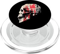 Diseño artístico de Calavera con diseño de Arte rupestre para Hombres y Mujeres PopSockets PopGrip para MagSafe