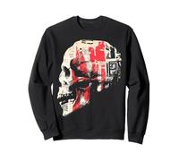 Diseño artístico de Calavera con diseño de Arte rupestre para Hombres y Mujeres Sudadera