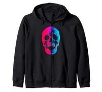 Diseño artístico de Calavera con diseño de Arte rupestre para Hombres y Mujeres Sudadera con Capucha