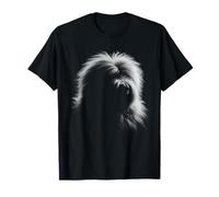 Diseño artístico de cara de perro pastor inglés antiguo Camiseta